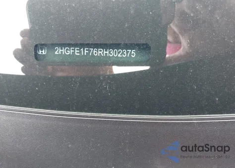 2024 Honda Civic Ex z USA, uszkodzony, nr VIN 2HGFE1F76RH302375